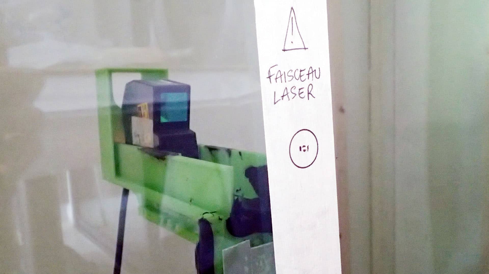 Test de vitrage avec un appareil laser