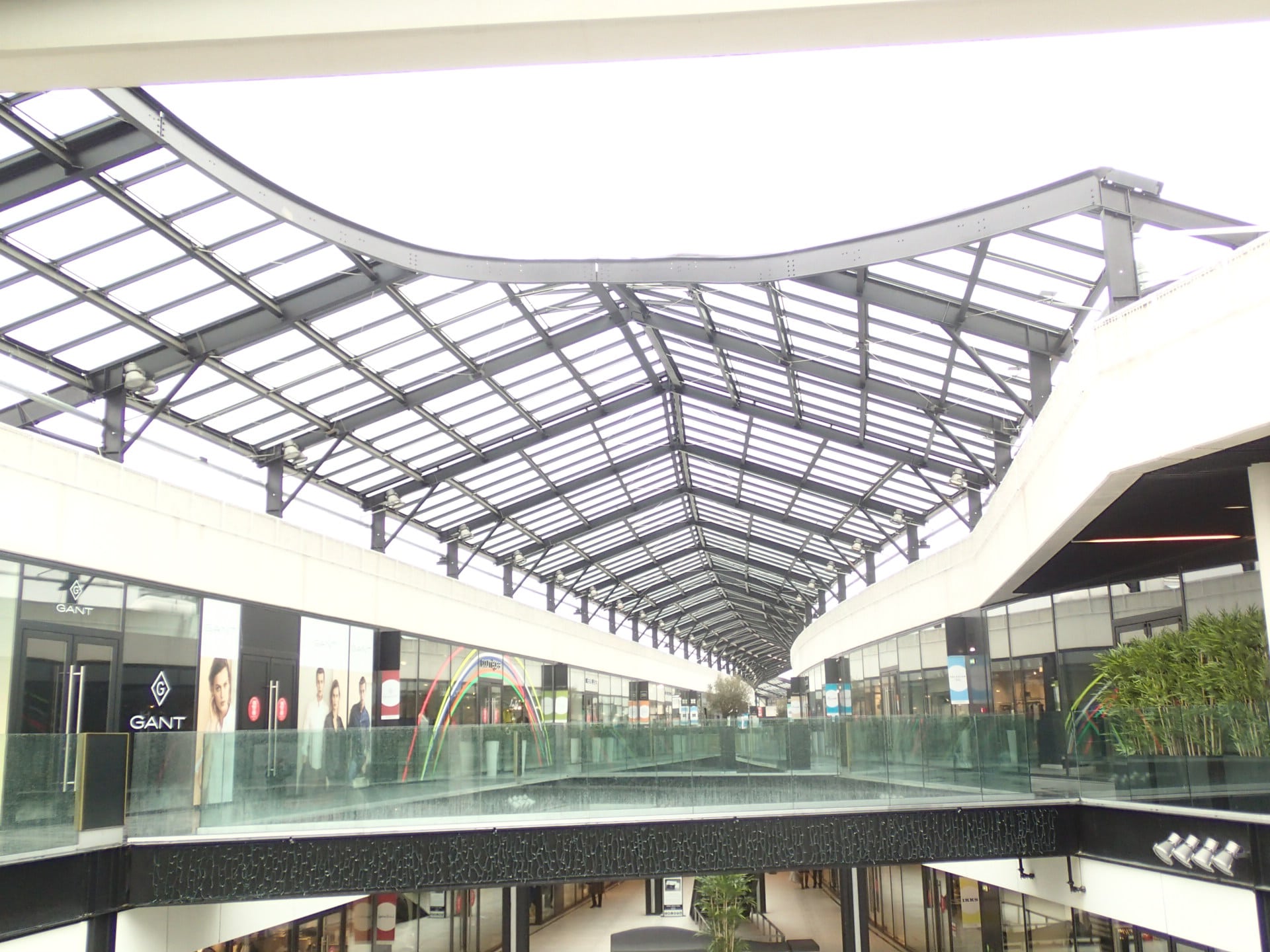 Verrière vitrée du Centre commercial Nation Claye-sous-Bois